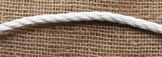 polypropylenové lano kroucené/stáčené, bílé