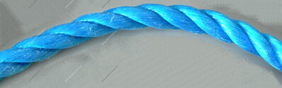 polypropylénové lano stáčané modré