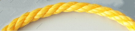 polypropylénové lano stáčané žlté