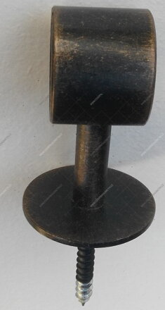 držiak lanového zábradlia, priechodná, priem. 30mm, sústružený patina
