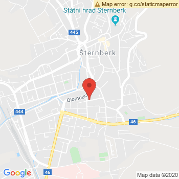 Google map: Kosmákova 1640/8, Šternberk